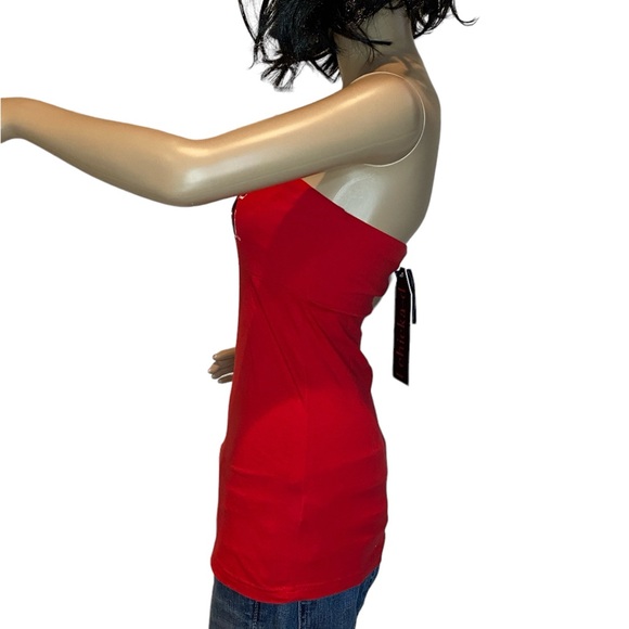Chicka-d Texas Tech University Red Raiders Tube Top Shirt Red Size Medium NWT - Picture 3 of 5